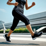 **

A Malaysian Malay character, Silvia, transforming mid-run. Emphasize the speed and action, showcasing a blurred background to indicate fast movement. She's wearing stylish sneakers with a visible speed boost effect. Action lines showcase her transformation.

**