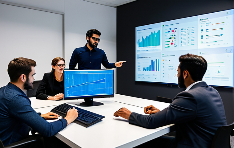 **Prompt:** A diverse group of professionals, including game developers and community managers, fully clothed in modest business attire, gathered in a modern, collaborative tech office meeting room. They are engaged in a focused discussion, with some pointing at large, transparent screens displaying interactive holographic data visualizations of player engagement metrics, global community feedback, and live chat feeds. The atmosphere is vibrant, emphasizing teamwork and a deep understanding of the player base. Professional photography, high detail, cinematic lighting, perfect anatomy, correct proportions, natural pose, well-formed hands, proper finger count, natural body proportions, safe for work, appropriate content, fully clothed, professional.