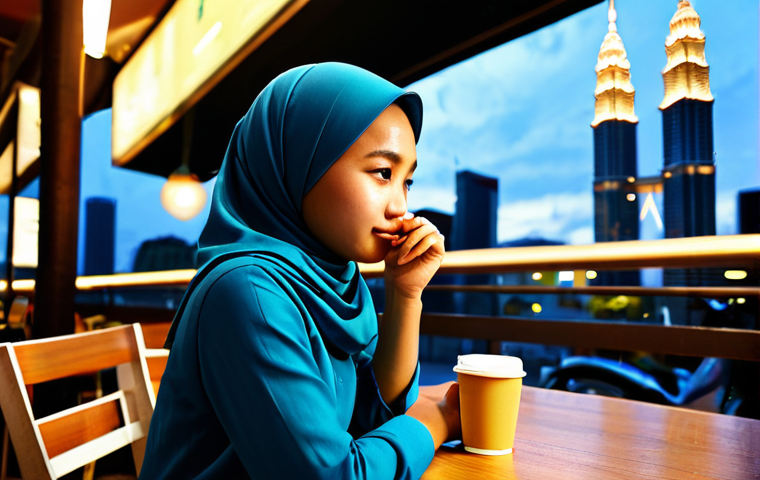 이터널리턴 업데이트 방향성 분석 - Modern Kuala Lumpur Scene**

"A young Malaysian woman wearing a tudung and a modern, modest outfit, ...
