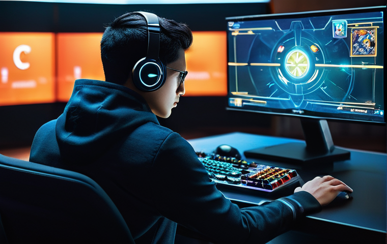 이터널리턴 유료 콘텐츠 활용 - **Prompt for New Character Trial:**
    "A diverse young adult gamer, with an analytical expression,...