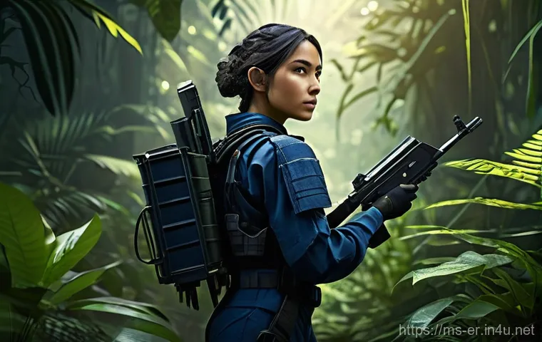 이터널리턴 명예의 전당 진입법 - **Prompt:** A highly skilled female combatant, dressed in a sleek, dark blue tactical jumpsuit with ...