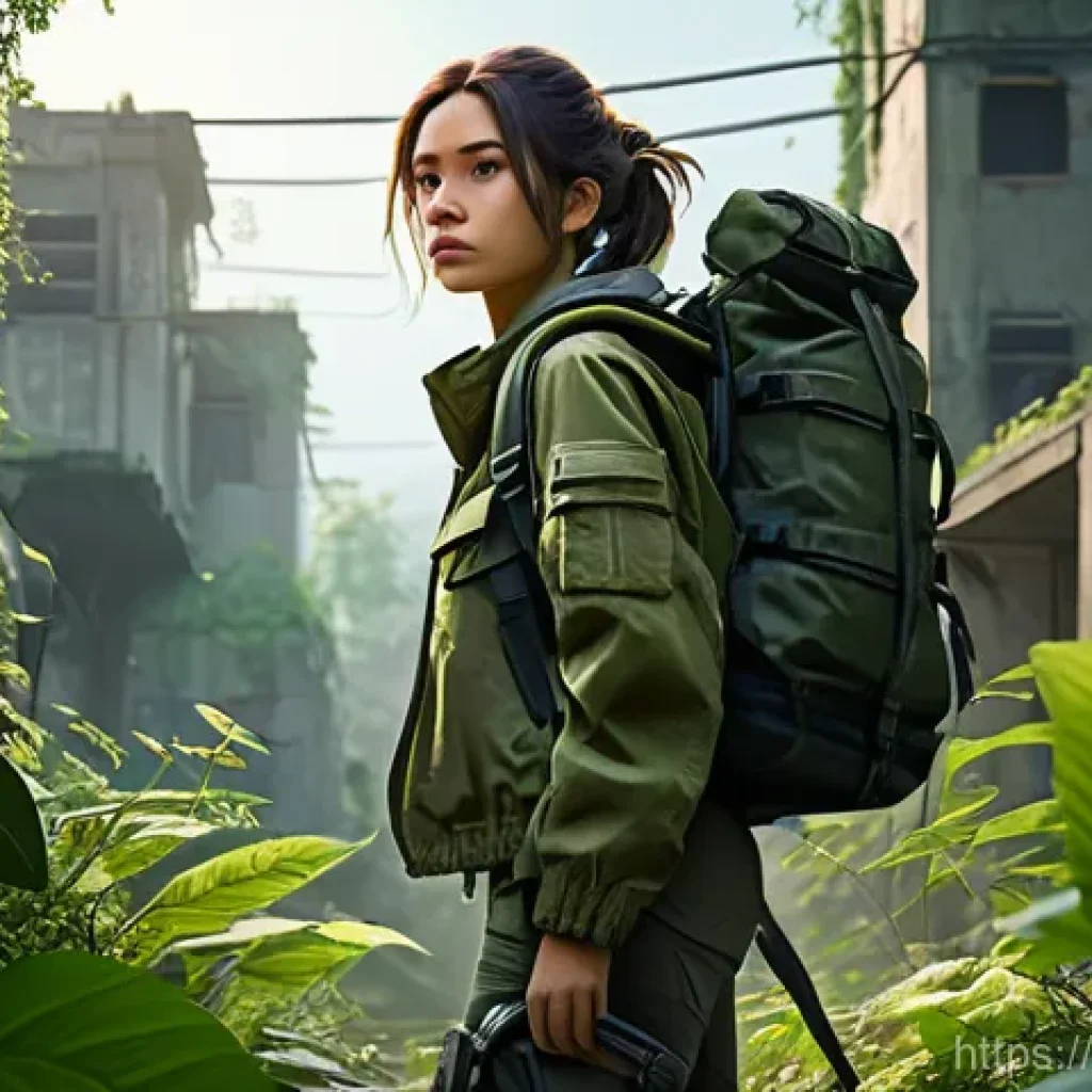 이터널리턴 비밀 루트 공개 - **Prompt: Strategic Resource Gathering**
    A young, determined female character, dressed in practi...