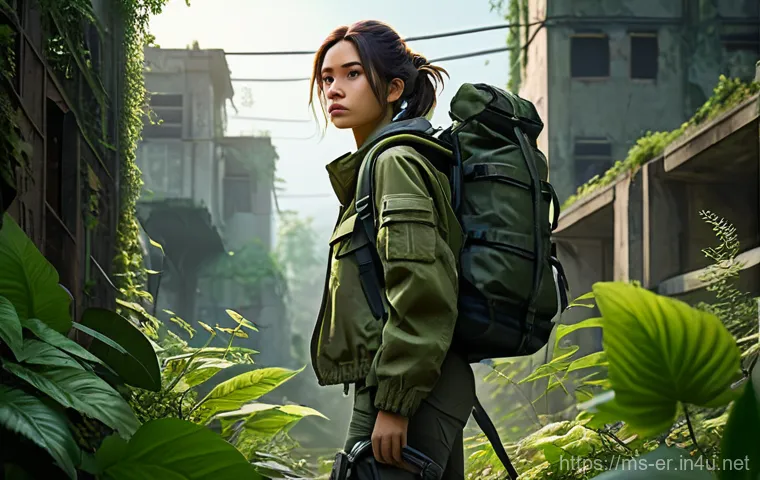 이터널리턴 비밀 루트 공개 - **Prompt: Strategic Resource Gathering**
    A young, determined female character, dressed in practi...