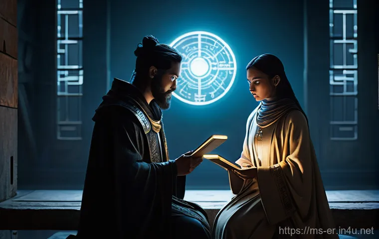 이터널리턴 PvE 모드 확장 - **Prompt:** An epic, action-packed scene depicting four "Eternal Return" characters, clad in their c...