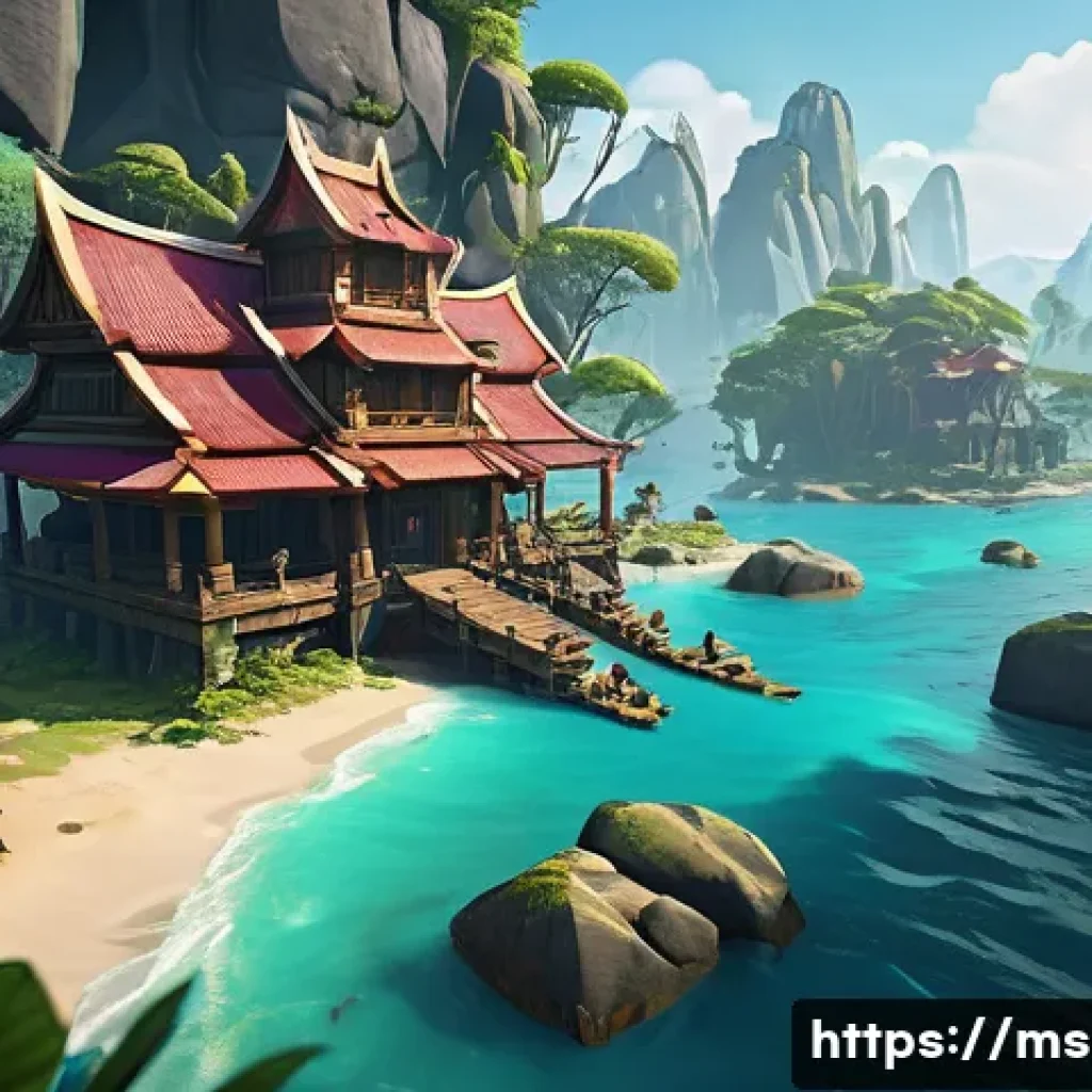 이터널리턴 클로즈드 베타 리뷰 - A dynamic battle scene on a large, lush island combining MOBA and battle royale elements, featuring ...